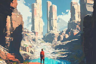 make a environment concept art for anything