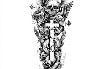 draw your dream anime, manga tattoo design