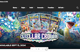 design trading card shopify store pokemon trading card store tcg pokemon website