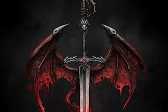 design an animated fantasy, rpg, mmorpg, sci fi game logo