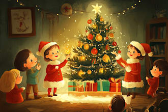 design amazing christmas, greeting or holiday card