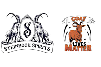 make creative sheep goat logo in high definition