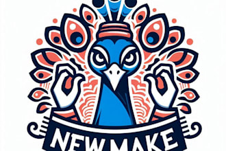 do make new style for peacock simple mascot logo design service
