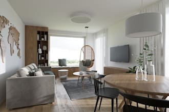 2d floor plan layout, remodel house courtyard, render interior in blender, revit