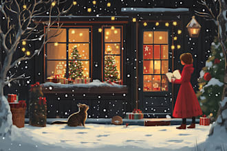 do design christmas cards, holiday invites, new year cards