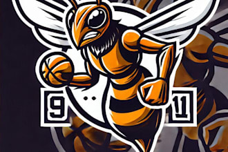 do modern hornet simple mascot logo design service