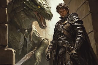 draw a dnd character art and dnd character art