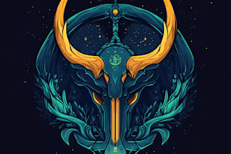 make a professional fantasy amazing unique game sports logo