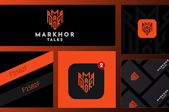 design your logo and brand style guide kit