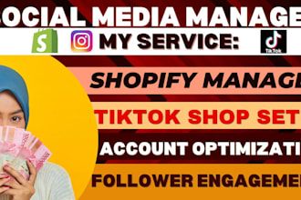 be social media manager tiktok shop, tiktok marketing ads to boost sales