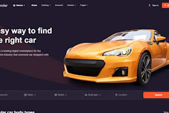 custom directory website with search and listing features