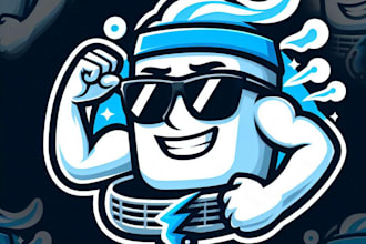 do modern style for cooling mascot logo design service