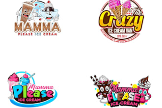 design excellent ice cream logo for your business