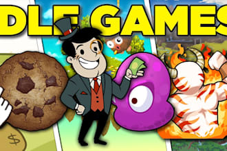 build crypto idle game, clicker game, puzzle game, simulation game development