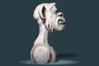sculpt3d nft for printer,3d rotating logo,3d printing stl,obj,fbx file,star war