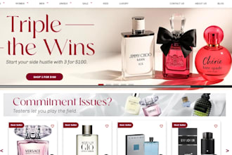 design perfume shopify store fragrance store perfume shopify design perfume