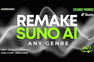 remake, rebuild and recreate suno song with studio quality