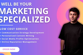 be the marketing specialist for your personal brand