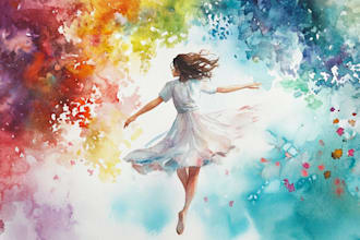 draw creative watercolor illustration art
