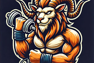 do awesome style animal mascot logo design for 1 day delivery