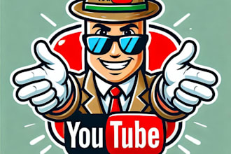 do unique style for youtube thamble mascot logo design service