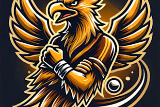 do wonderful harpy e sport mascot logo design with your choices