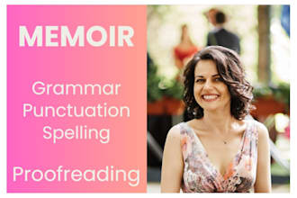 proofread copy edit your memoir, autobiography