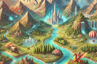 make a custom map for fantasy, scifi, book