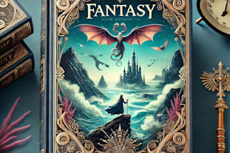 design childrens book cover, fantasy book cover, ebook cover