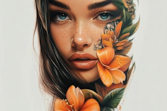 custom drawing your traditional or old school tattoo design