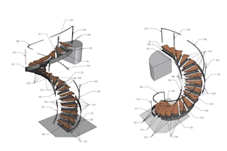 create a model of the staircase and drawings for manufacturing