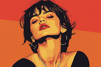 draw flat minimalist vector portrait from your photo