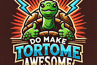 do make tortoise awesome mascot logo design service
