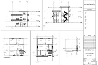 create professional revit architectural drawings and 3d models