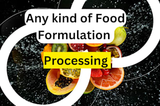 formulate your industrial food and vegan, energy drink juice product recipes