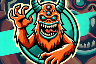 do make a unique monster mascot logo with unlimited revision design