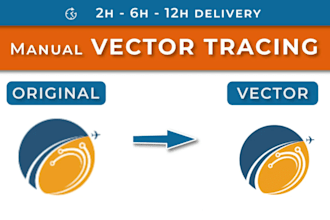 do vector tracing, logo redraw, vector art image in ai, eps, svg