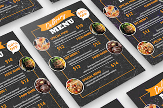 do restaurant menu, modern food menu and menu board with logo