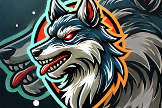 do awesome for new style wolves mascot logo design with 1 day delivery