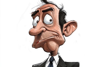 make political cartoon caricature for you