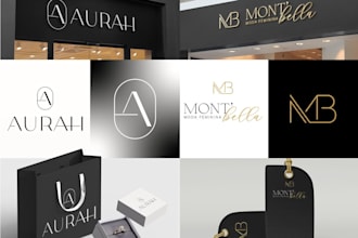 do high quality luxury logo for your jewelry store, shop