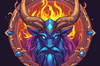 draw custom dnd, fantasy, sci fi, rpg animated game logo