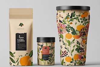 do premium product label, box package, pouch bag design