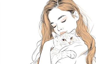 make simple line art illustration of your image, product