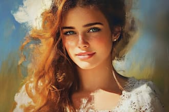turn your photos into realistic digital oil painting
