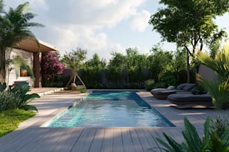 draw your front garden backyard patio landscape design