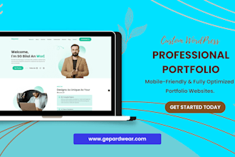 build a responsive professional wordpress portfolio