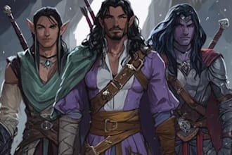 draw your dnd character art