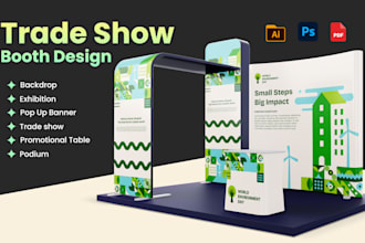 design trade show booth and premium graphics