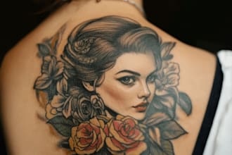 draw a unique and custom tattoo design